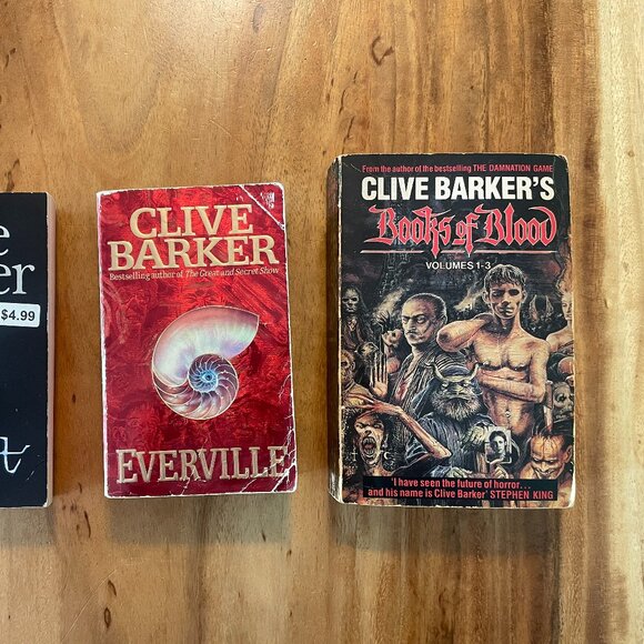 Clive Barker Lot Books Of Blood Vol 1-3 1988 Sphere UK Abarat Everville - Picture 5 of 5